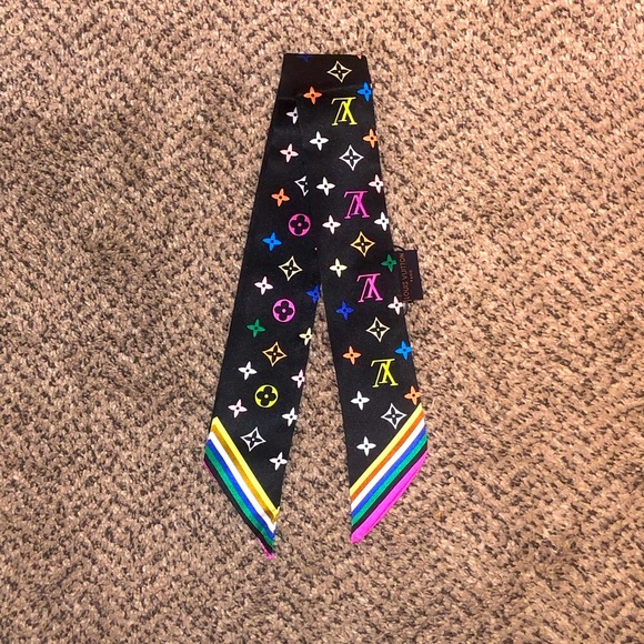 Louis Vuitton LV X TM Monogram Multicolor Black BB Bandeau Twilly (Pre-Owned) - Picture 1 of 4